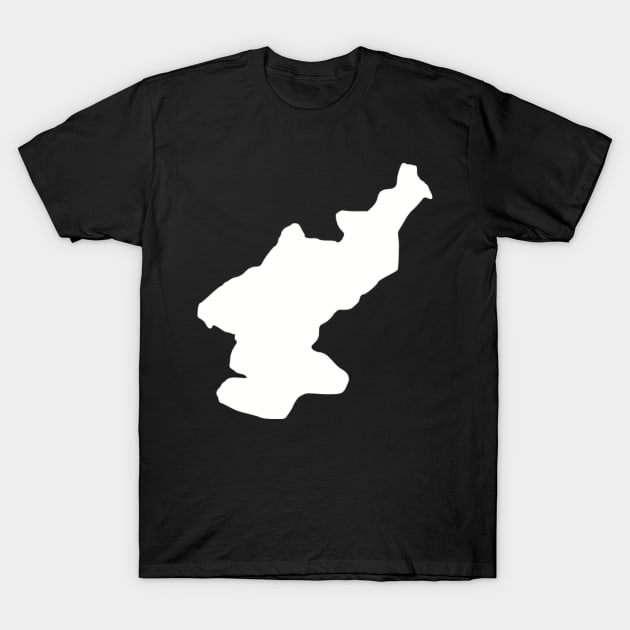 North Korea map T-Shirt by Designzz